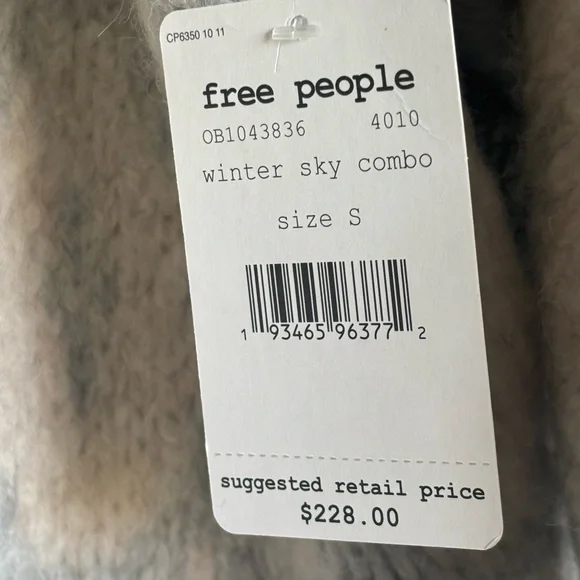 NWT Free People Cream Knit Cardigan - Picture 6 of 8